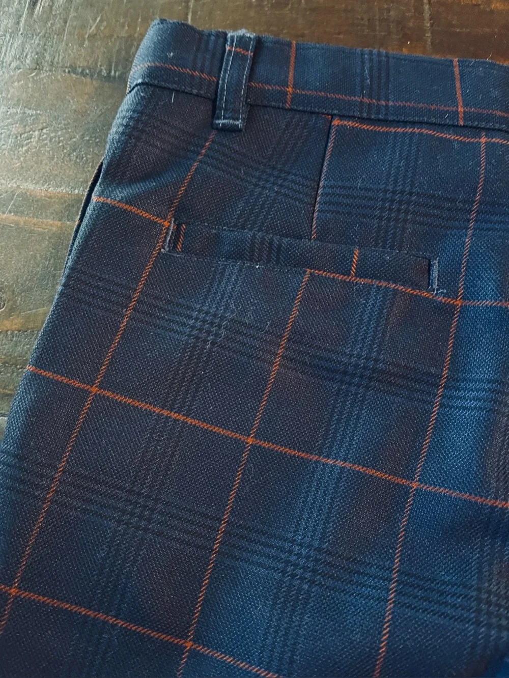 BELATI BOUTIQUE NWOT STRIPED NAVY BOYS DRESS PANTS 7